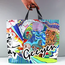 50 шт/партия полноцветный Феникс пластиковый упаковочный мешок для одежды подарки сумки с полным размером цветы печати доступны для пользовательских