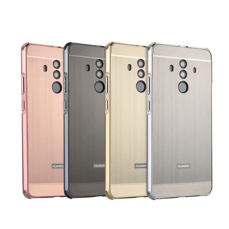 Роскошный Алюминиевый Чехол-бампер Mate 10 Pro для Huawei матовый металлический жесткий