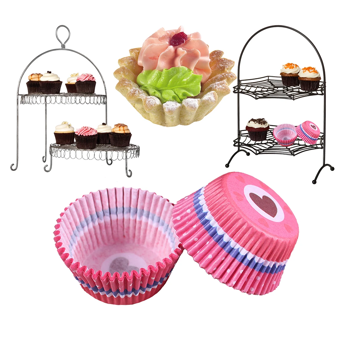 Отличные инструменты для приготовления пищи, 100 шт./лот, маслостойкие бумажные стаканчики для торта, вкладыши для выпечки, чашки для кексов, кухонные капкейки, формы для торта - Цвет: 6