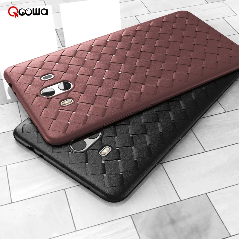 

BOOMBOOS Top quality cross weaving breathable grid soft case for Huawei Mate 10 (5.9'') stylish design for mate10 anti slippery