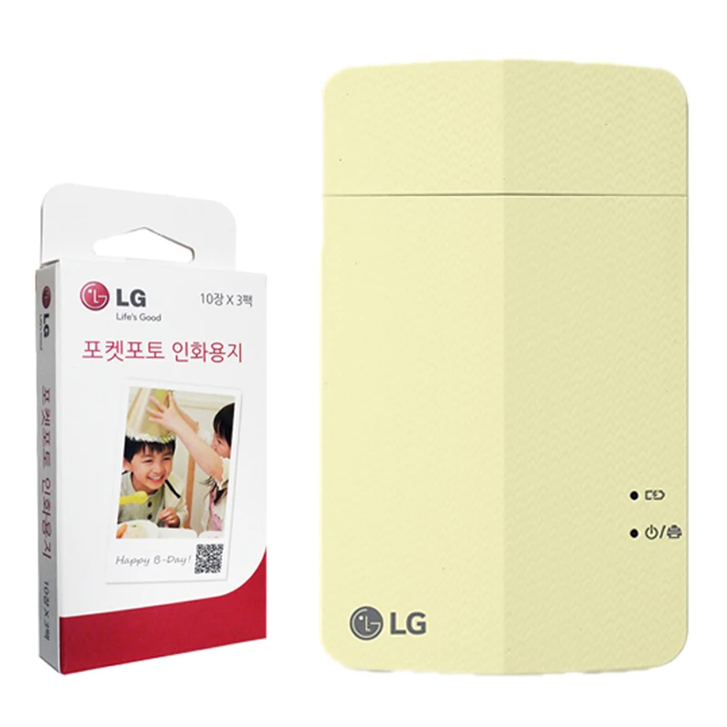 LG PD251 Yellow Pocket Photo Smartphone Printer + Zink