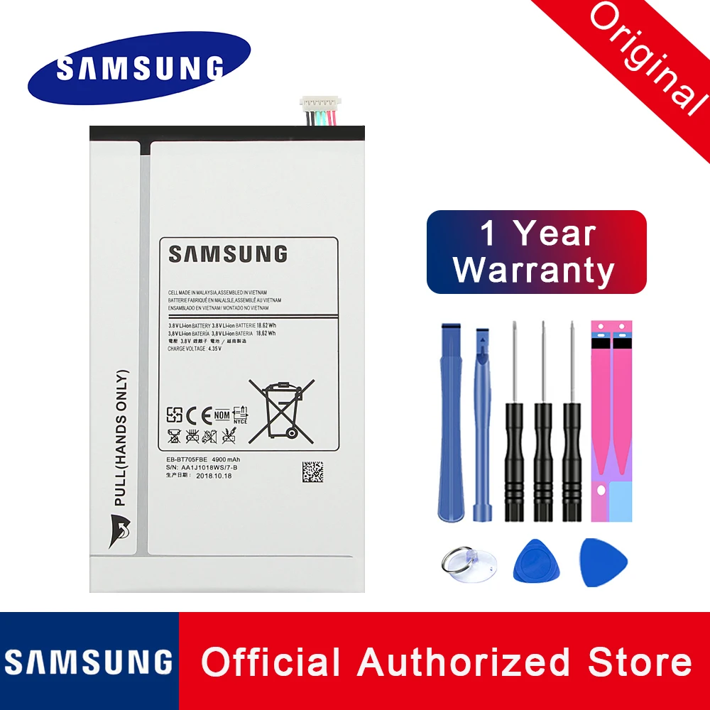Аккумулятор для Samsung Galaxy Tab S 8 4 T700 EB-BT705FBC EB-BT705FBE аккумулятор планшета T705 4900 мА · ч |