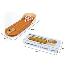 Классические деревянные пазлы игра игрушка, мини Настольный боулинг классическая головоломка для развития интеллекта Развивающие игрушки для детей/взрослых подарки