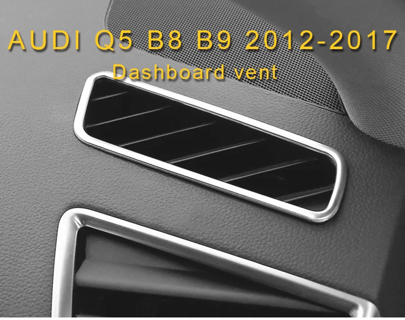 Карманго для Audi Q5 B8 B9 2012- автомобильный Стайлинг приборной панели A/C вентиляционное отверстие на выходе панель Крышка отделка рамка наклейка интерьерные аксессуары