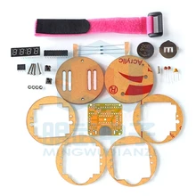 Умный электронный однокристальная светодиодный часы набор для электронных часов DIY светодиодный цифровые часы набор для электронных часов с прозрачной крышкой