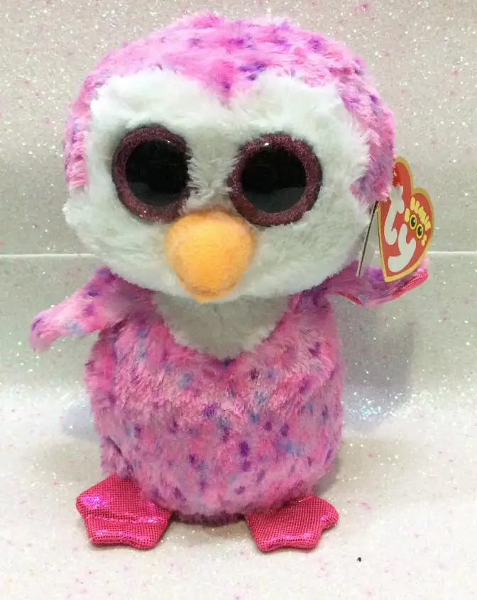 15cm Ty Beanie Boos Glider the Penguin Big Eyes Cute 6" Plush Toy