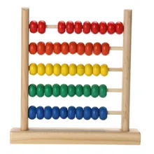 Математическая игрушка деревянные счетные бусины Abacus обучение по методу Монтессори ранние образовательные красочные цифры игра игрушка для детей
