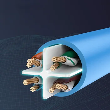 

CAT6 Flat Ethernet Cable RJ45 Lan Networking Internet Cord 1000Mbps for Computer Router Laptop UY8