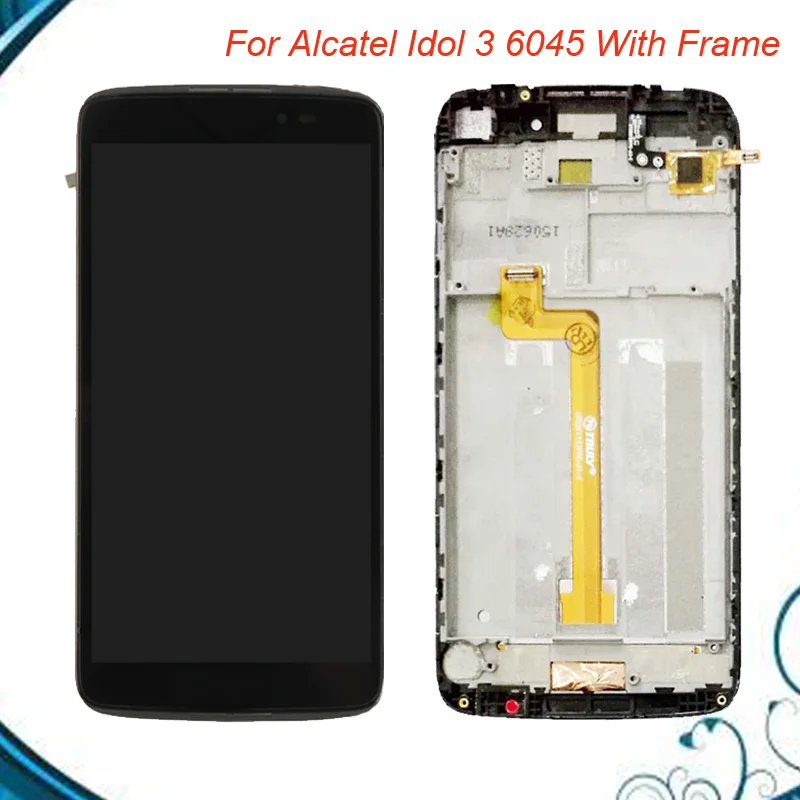 100% хорошо работает 5 &quotдля Alcatel One Touch Idol 3 6045 OT 6045K 6045Y ЖК экран дигитайзер в сборе с