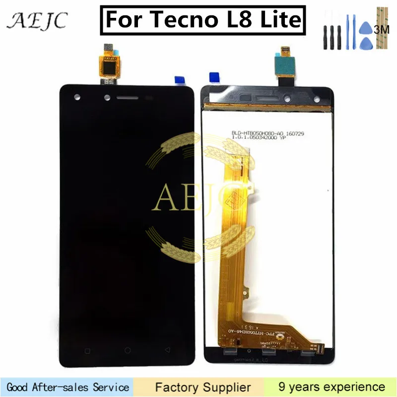 

Tested For Tecno L8 Lite Display LCD Touch Screen Digtizer Assembly Replace For Tecno L8 Lite LCD with Tools