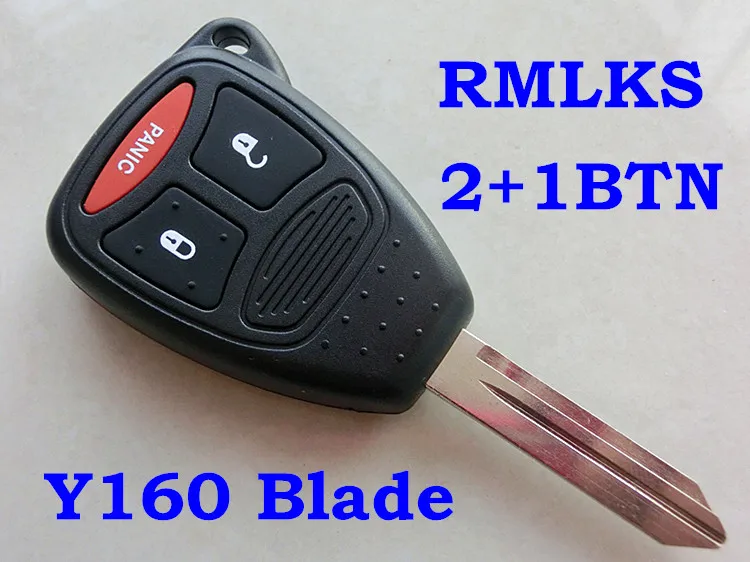 RMLKS 2 3 4 кнопки дистанционного ключа автомобиля чехол для Chrysler 300 Aspen для Dodge Dakota DURANGO для Jeep Grand Cherokee Commander - Цвет: 2-1BTN