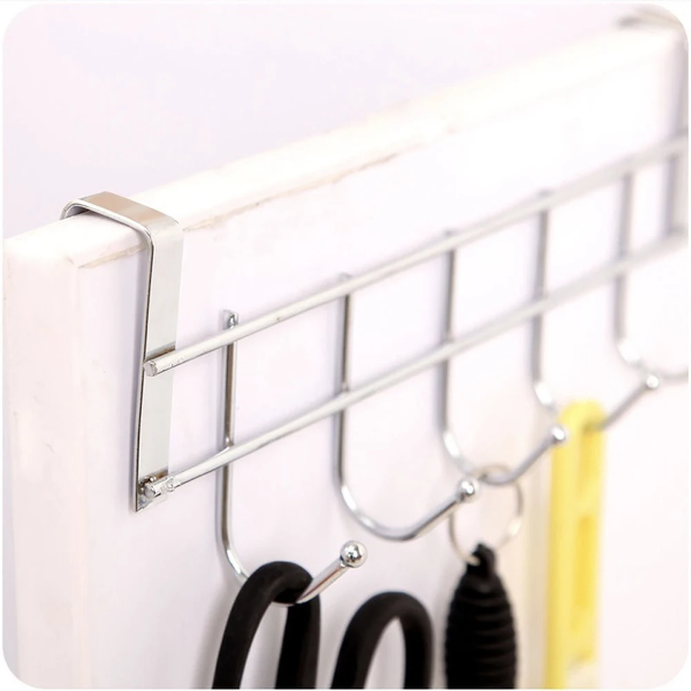 LeKing Stainless Steel 5 Hooks Robe Coat Hat Holder Clothes Rack Hook Wall Home Kitchen Bathroom Hanger Door Bathroom Hardware