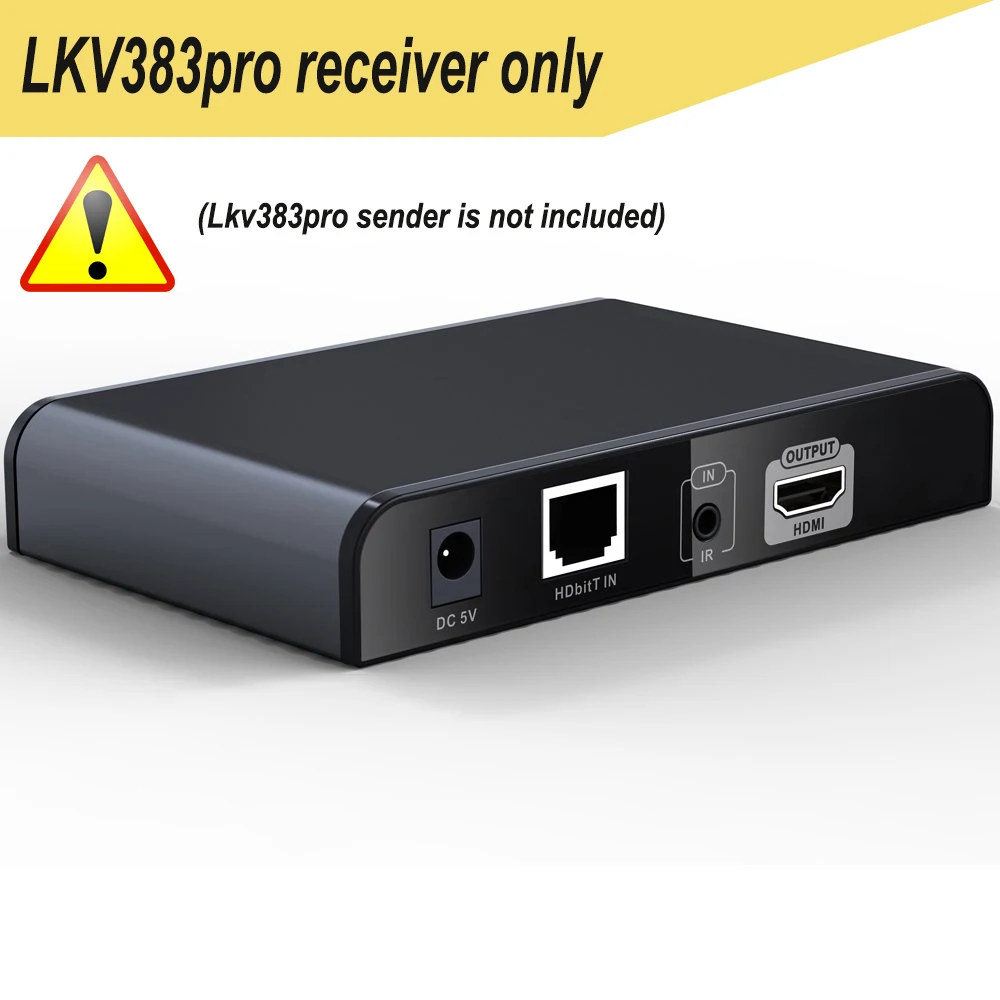 Дополнительный приемник для LKV383Pro HDbite HDMI удлинитель петли ИК по Cat5e/6 TCP/IP на основе до 120 м 1 TX до N RX - Цвет: 383Pro receiver only