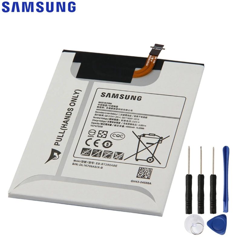 Pаспродажа Оригинальная сменная батарея samsung для Galaxy Tab A 7,0 SM T280 T280 T285, настоящая батарея для планшета, EB BT280ABE, 4000 мА ч
