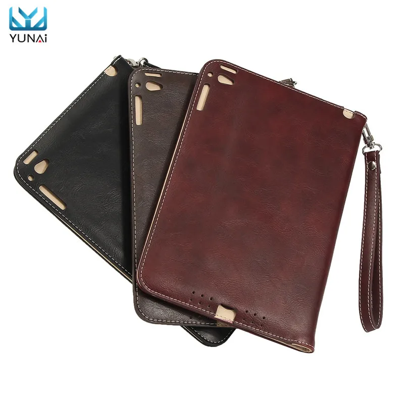 

YUNAI Slim Leather Card Slots Tablet Flip Case Cover For iPad Mini 1 2 3 Wake Up/Sleep 7.9inch Tablet Stand Flip Bags Cover Case