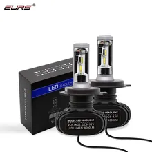 EURS 2PCS H13 H8 H11 Lâmpada H4 Led H7 H1 H3 S1 H27 881 HB3 HB4 Lâmpadas Do Farol Do Carro Auto lâmpada Led Automotive 12V 50W 8000LM 6500K