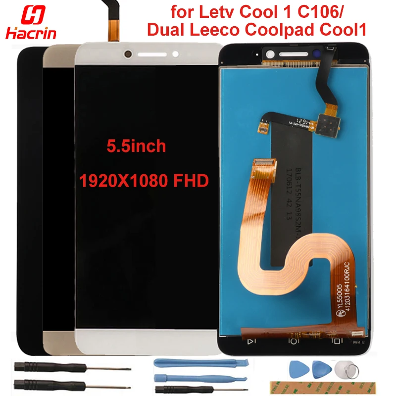 ЖК экран для Letv Cool 1 дисплей + сенсорный C103 R116 Coolpad Cool1 c106 7 C106 9 8 5 дюйма|lcd screen