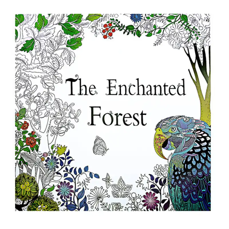 24 Pages The Enchanted Forest Antistress Adult Coloring Books For Adults Livre Cloriage Kids Art Book Adult Leotard Adult Story Bookadult Camp Aliexpress