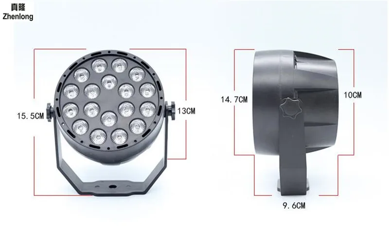 УФ 18 светодиодный сцены DMX512 подчиненная фиолетовый светодиодный лазерная проекция освещения вечерние диско-клуб Par Светильник Освещение