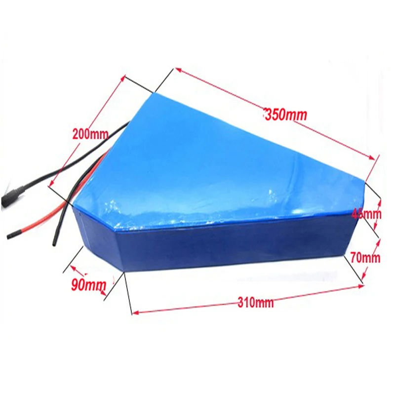 Flash Deal Triangle style 51.8V 1000W electric bike battery 52v 30ah electric bicycle battery 51.8v   lithium ion battery  For Samsung cell 1