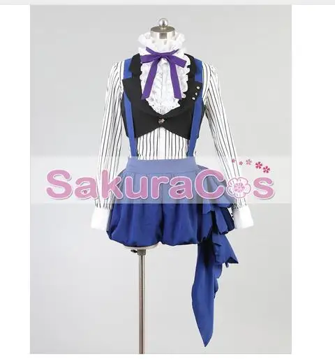 

In Stock Anime! Black Butler Circus Ciel Phantomhive Cosplay Costumes Uniform For Female/Male Daily Clothes Free Shipping
