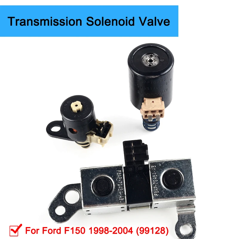 

Shift Trans Solenoid Kit 4R70W 4R75W 3Pc Transmission Solenoid Set / EPC / TCC For Ford F150 1998-2004 (99128)