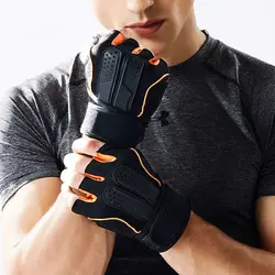 Тактический Спорт Фитнес Вес подъема спортивные перчатки для тренировок Фитнес Бодибилдинг тренировки наручные Обёрточная бумага