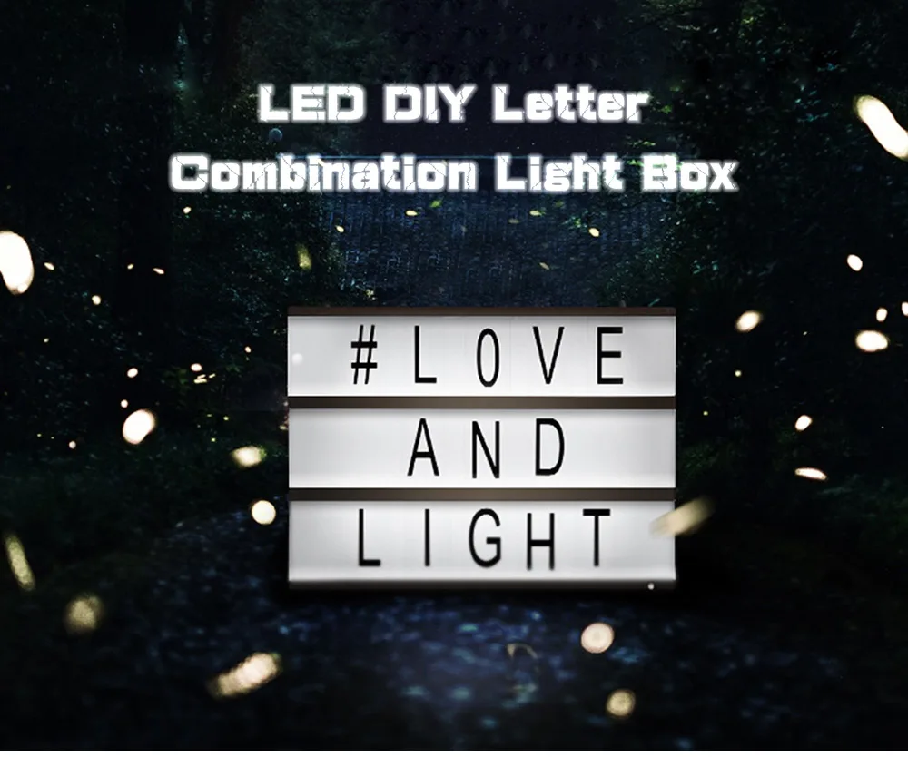 DIY Letter Combination Light Box