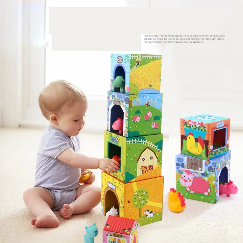 12Pcs Stacking Cubes Sets 6 Cardboard Houses & 6 PVC Animal Kids Baby Stacking Blocks Preschool Early Educational Toy Gifts - AliExpress Toys & Hobbies 12Pcs Stacking Cubes Sets 6 Cardboard Houses & 6 PVC Animal Kids Baby Stacking Blocks Preschool Early Educational Toy Gifts - AliExpress Toys & Hobbies