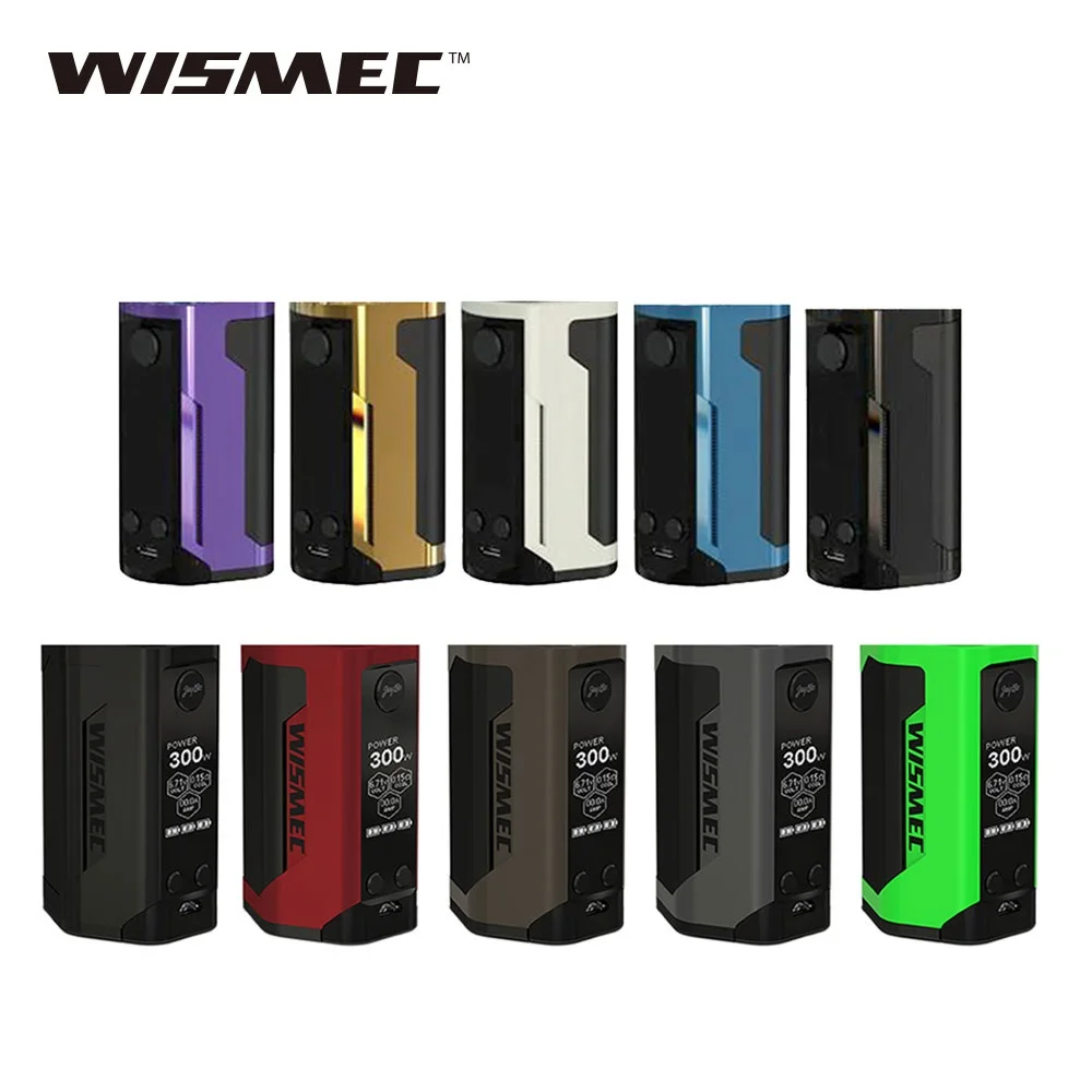 100% Оригинальный wismec Reuleaux RX GEN3 двойной 230 W TC поле MOD VS wismec Рел RX GEN3 поле Mod Создано 18650 Батарейный мод для электронных сигарет