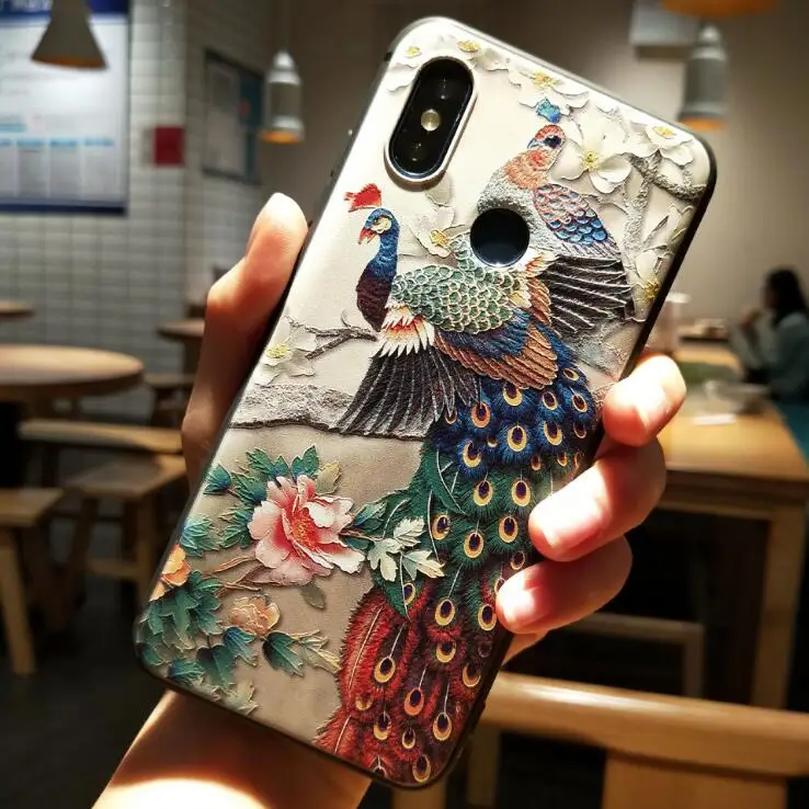 

Luxury Soft Silicone Case For Xiaomi Mi 9 8 Mi9 SE A2 Mi8 Embossed Matte Shockproof Full Back Cover Xiaomi Mi MIX 3 MIX2S shell