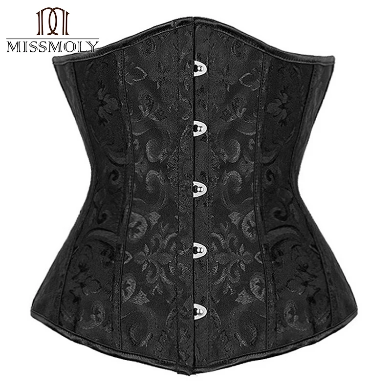 X Women Sexy Corset Underbust Waist Cincher Corsets Black White Red Gothic Corset Top Bustier Plus Size Corpete Corselet S-6XL