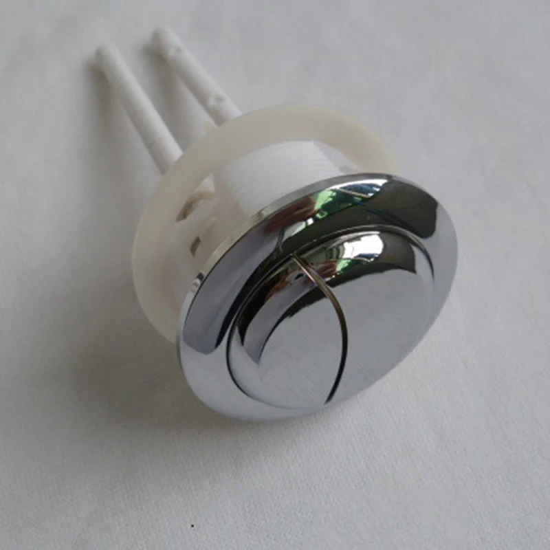 Toilet Dual Flush Push Button DIY Replacement Parts With 2 Rods Fit 38/48/58mm Toilet Dual Flush Push Button DIY Replacement Parts With 2 Rods Fit 38/48/58mm