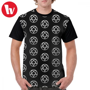 

Him T Shirt Heartagram T-Shirt Short-Sleeve Man Graphic Tee Shirt 100 Percent Polyester Oversized Basic Graphic Funny Tshirt
