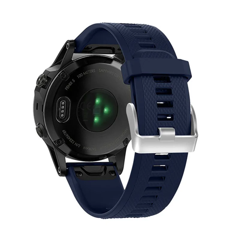 Ремешок силиконовый для наручных часов Garmin Fenix 5X 5 5S 3 3HR D2 S60|Смарт-аксессуары| |
