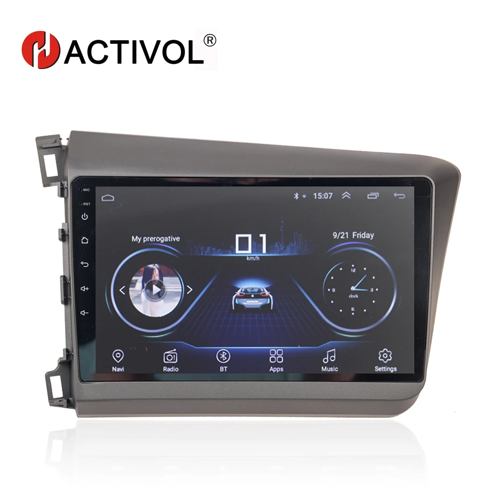 

HACTIVOL 9" Quadcore Car radio for Honda Civic 2012-2015 android 8.1 car DVD player with 1G RAM 16G ROM