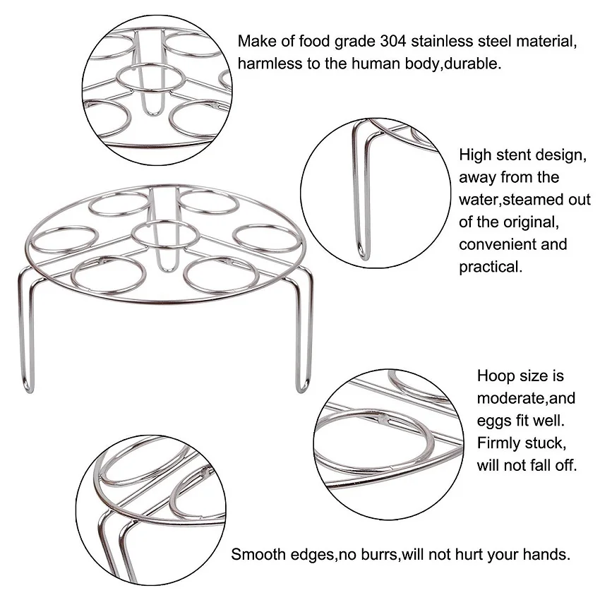 Пароварка из нержавеющей стали корзина для кастрюля для быстрого приготовления кастрюль Паровая Полка Корзина для яиц Паровая подставка держатель для скороварки