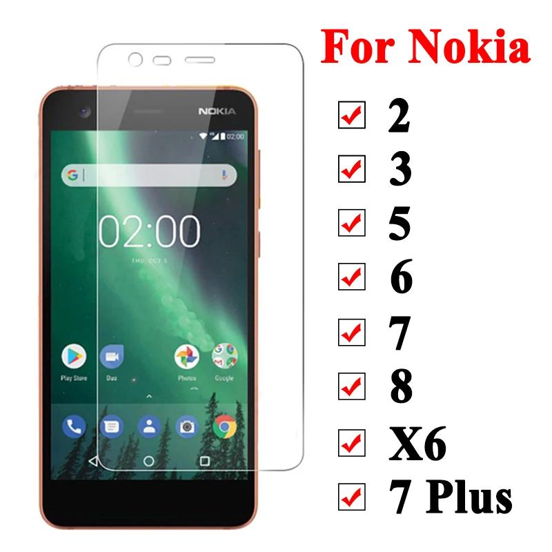 Стекло для Nokia 5 Защита экрана 7 Plus 8 2 3 6X6 закаленное стекло лист Tremp Защитная пленка