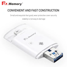 Dr. Memory для iPad/iPhone/Android телефона/ноутбука 3 в 1 OTG карта памяти для iPhone 6S 7 Plus TF кардридер для samsung адаптер