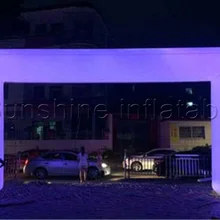 8 светодиодный МВт красивые светодиодные украшения надувные светильники Арка со светодиодный подсветкой для рекламы, надувные арки для спорта бег гонка