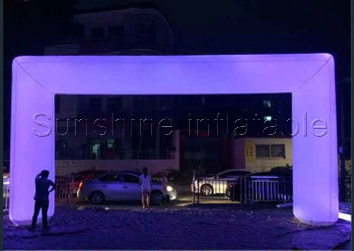 

8mW Beautiful LED Decoration Inflatable Lighting Arch with LED Light for advertising, inflatable arch for sports running race
