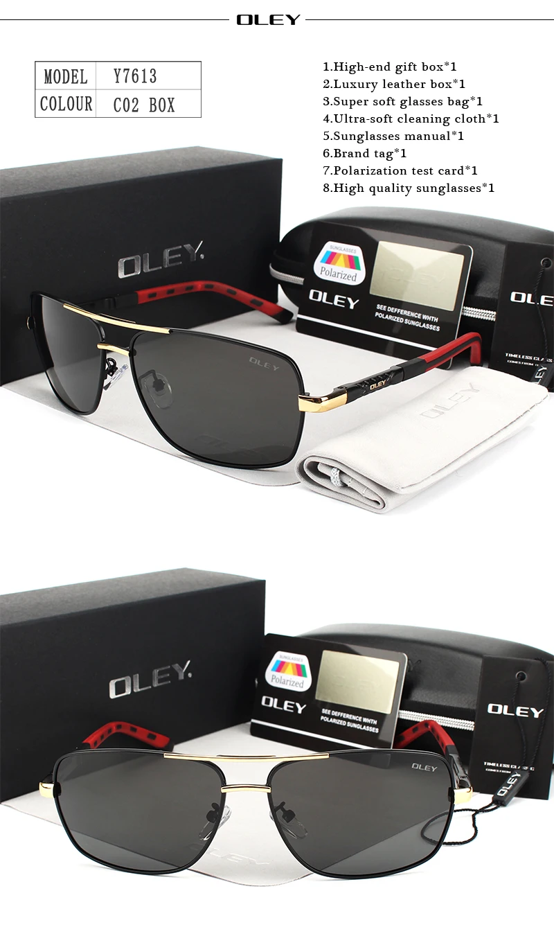 OLEY Brand Polarized Sunglasses Men New Fashion Eyes Protect Sun Glasses With Accessories Unisex driving goggles oculos de sol HTB1S2qZRFXXXXawaXXXq6xXFXXXX - OLEY Brand Polarized Sunglasses Men New Fashion Eyes Protect Sun Glasses With Accessories Unisex driving goggles oculos de sol
