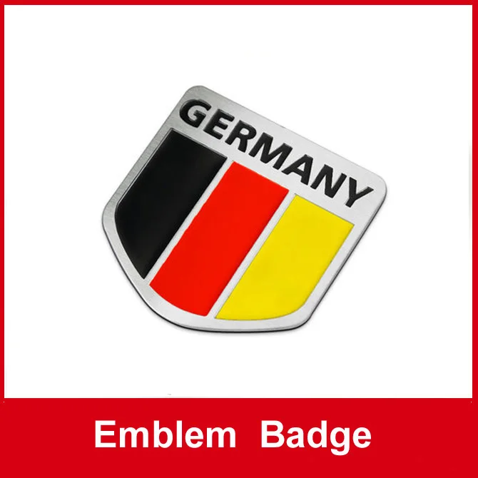 2016 Brand New Car Aluminum Germany Nation Flag Shield Emblem Badge Truck Decals Sticker |