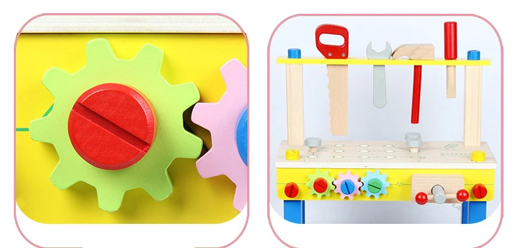 Детские игрушки Монтессори для дошкольников, Детские деревянные игрушки, многофункциональный набор инструментов для ремонта, ролевые игры, игрушки для детей, подарок