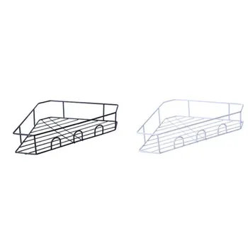 

Bathroom triangle paste storage rack kitchen wrought iron rack tripod wall mount toilet restroom storage rack