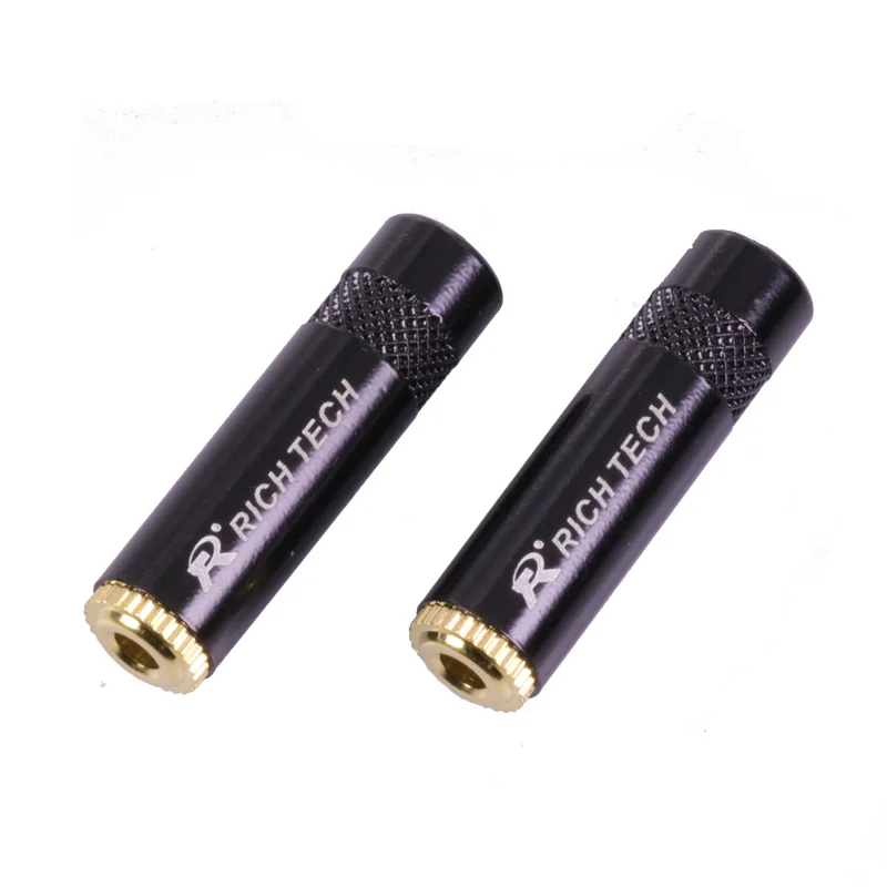 100pcs lot Audio 3 5mm Jack 3 Poles Stereo Female Connector 1 8 Stereo Headphone Jack 3 5mm Wire Connector Earphone Adapter