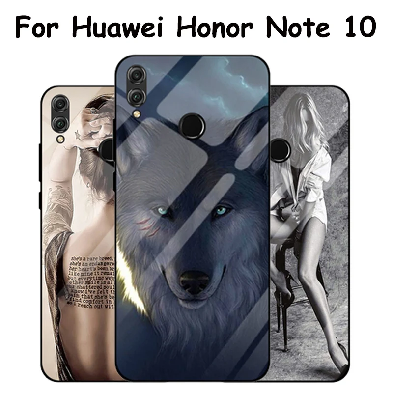 Чехол для Huawei Honor Note 10 чехол сексуальной леди из закаленного стекла Note10