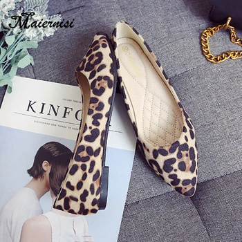 

MAIERNISI Big Size 33-43 Women Flats New Design Super Soft Comfort Flat Shallow Mouth Pointed Toe Shoes Women Single Shoes Flats