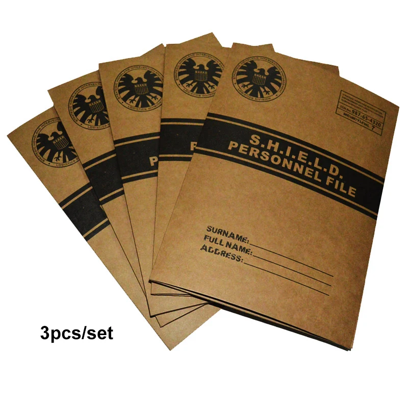 Agents Of Shield Document Kraft File Folder Shool Archive Paper Folder Office File Bag Stationery Accessory Cosplay Home Office Storage Aliexpress