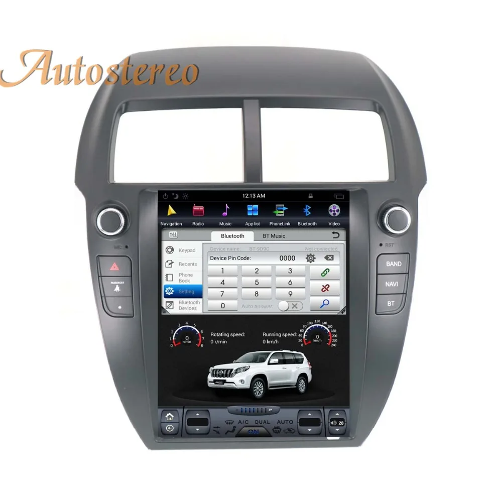 Perfect Android Tesla style Car Multimedia GPS navigation for MITSUBISHI ASX RVR Outlander Sport 2010-2014 radio tape recorder No DVD 3